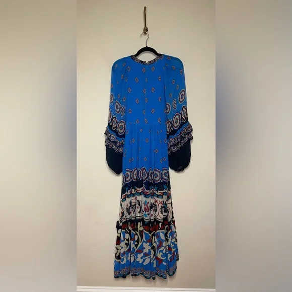 FARM Rio Blue Ainika Tiles Maxi Dress - Picture 11 of 16